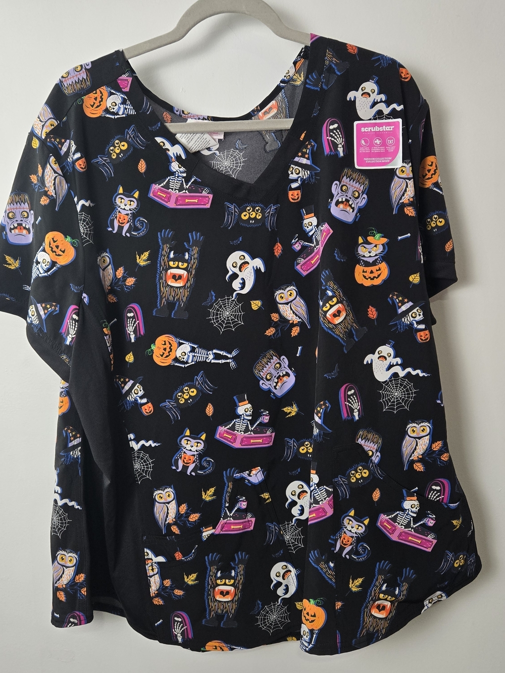 Scrubstar Halloween Scrub Top